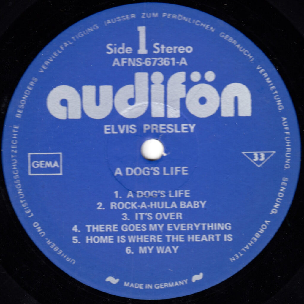 A DOG’S LIFE [LP 12″] | E.I.C.C. Elvis Italian Collector Club